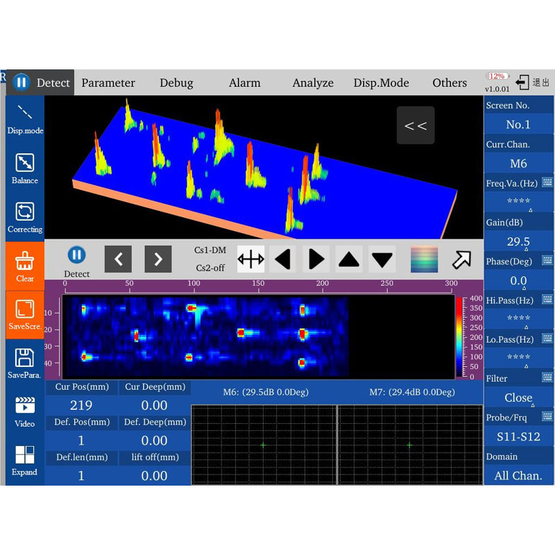 Eddy current array testing